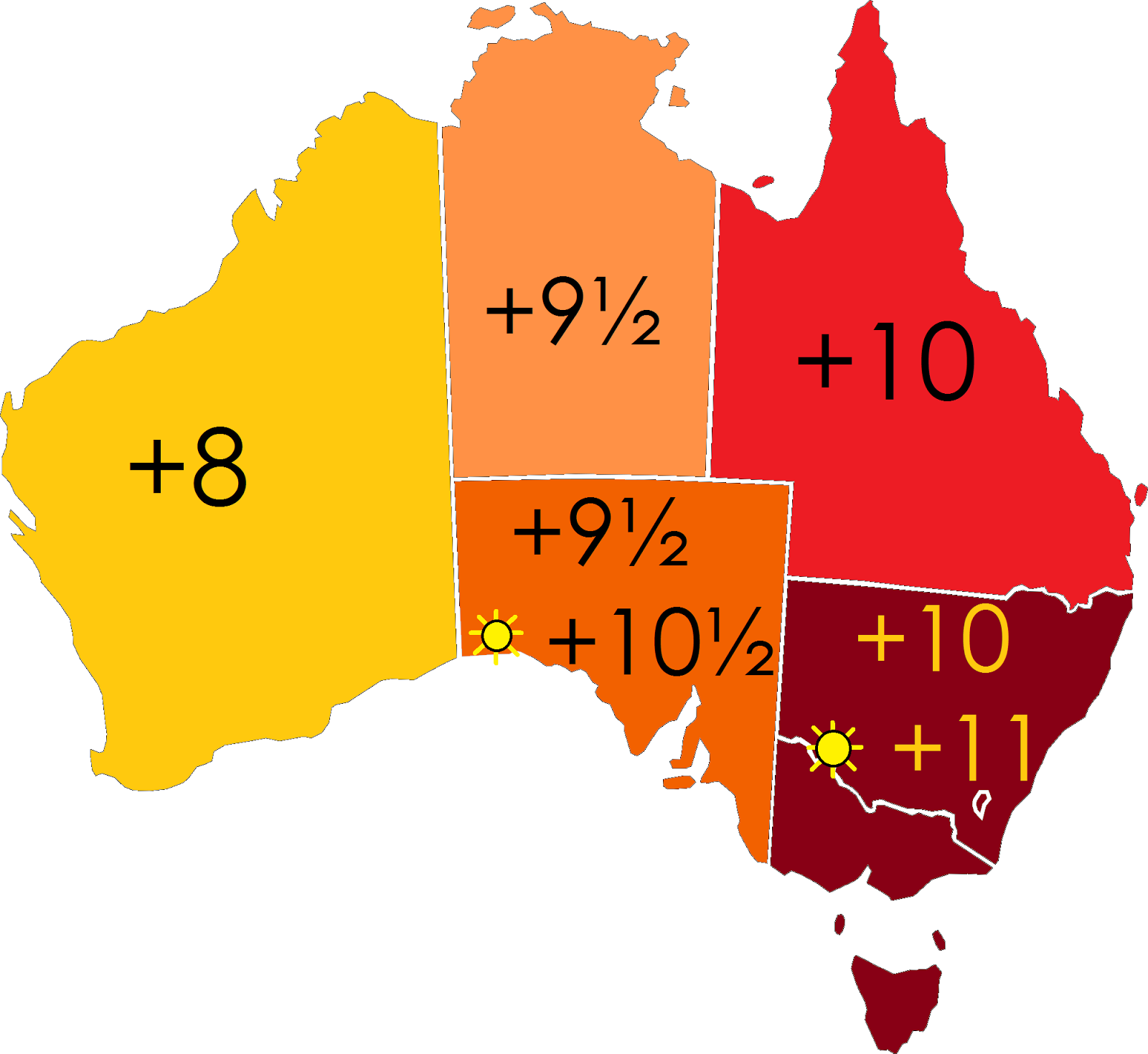 Time Zones Australia